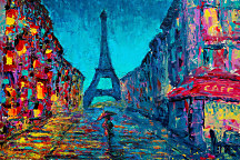 Obraz Maľovaný Paríž 1976